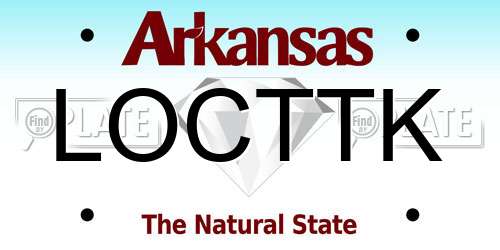 LOCTTK Arkansas License Plate