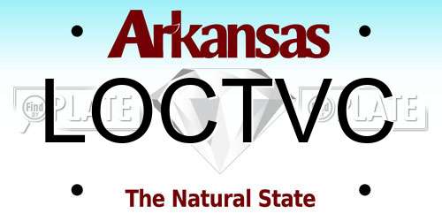LOCTVC Arkansas License Plate