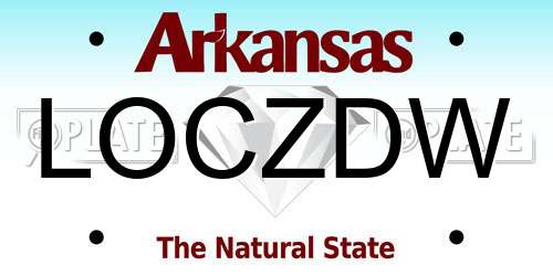 LOCZDW Arkansas License Plate