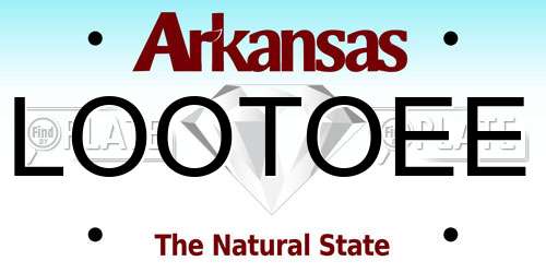 LOOTOEE Arkansas License Plate