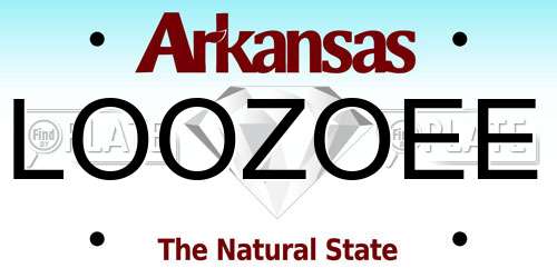 LOOZOEE Arkansas License Plate