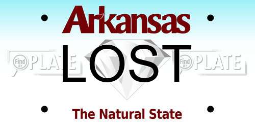 LOST Arkansas License Plate
