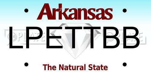 LPETTBB Arkansas License Plate