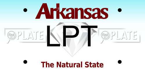 LPT Arkansas License Plate
