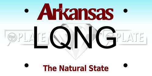 LQNG Arkansas License Plate