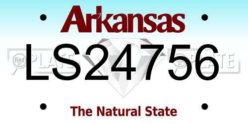 LS24756 Arkansas License Plate