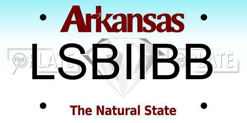 LSBIIBB Arkansas License Plate