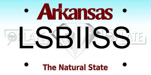 LSBIISS Arkansas License Plate