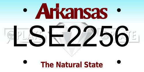 LSE2256 Arkansas License Plate