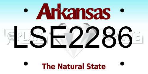 LSE2286 Arkansas License Plate