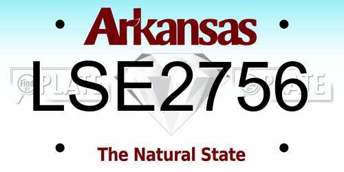 LSE2756 Arkansas License Plate