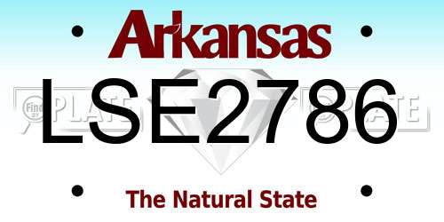 LSE2786 Arkansas License Plate