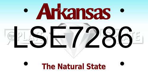 LSE7286 Arkansas License Plate