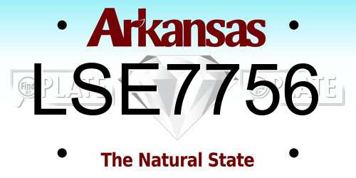 LSE7756 Arkansas License Plate