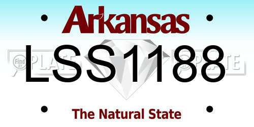 LSS1188 Arkansas License Plate