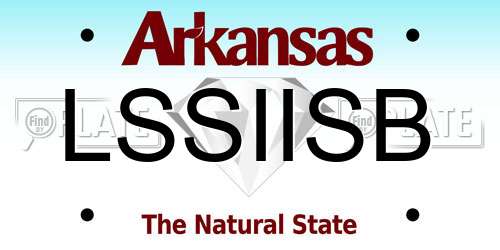 LSSIISB Arkansas License Plate