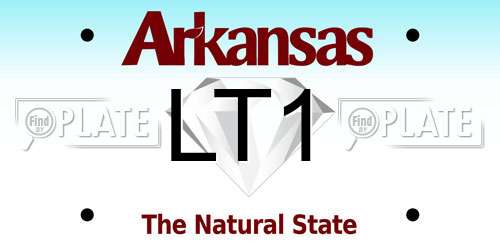 LT1 Arkansas License Plate
