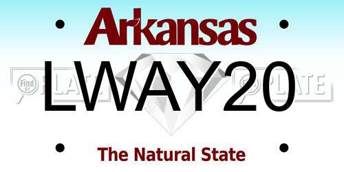 LWAY20 Arkansas License Plate