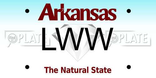 LWW Arkansas License Plate