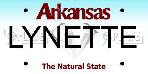 LYNETTE Arkansas License Plate
