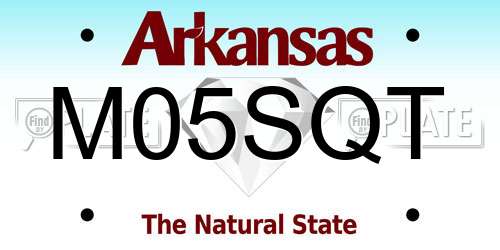 M05SQT Arkansas License Plate