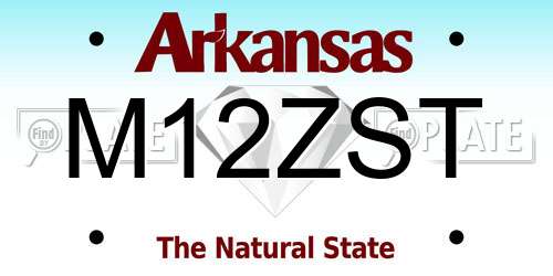 M12ZST Arkansas License Plate