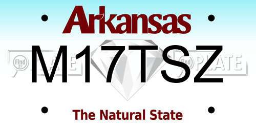 M17TSZ Arkansas License Plate