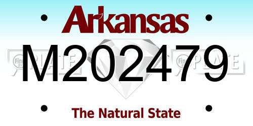 M202479 Arkansas License Plate