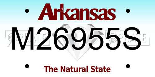 M26955S Arkansas License Plate