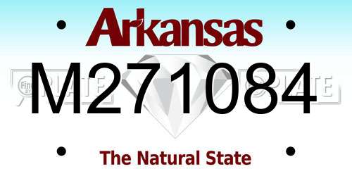 M271084 Arkansas License Plate