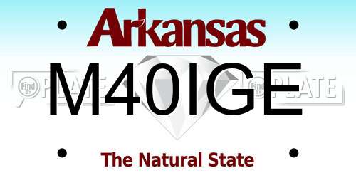 M40IGE Arkansas License Plate