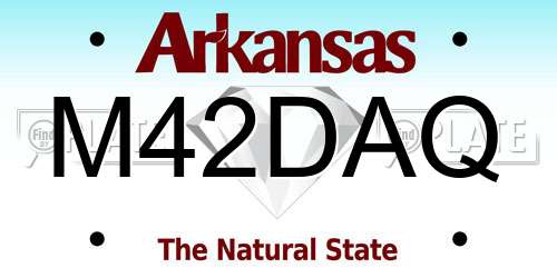 M42DAQ Arkansas License Plate