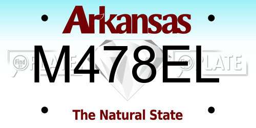 M478EL Arkansas License Plate
