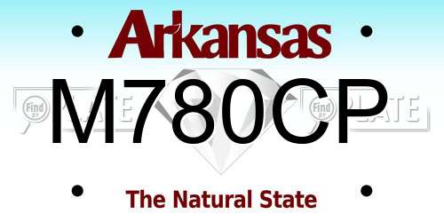 M780CP Arkansas License Plate
