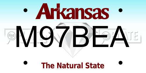 M97BEA Arkansas License Plate