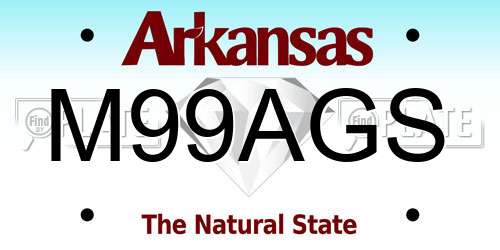 M99AGS Arkansas License Plate