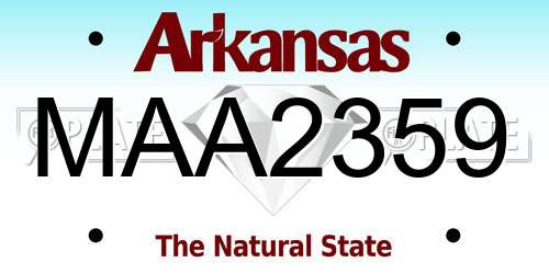 MAA2359 Arkansas License Plate