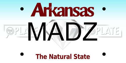 MADZ Arkansas License Plate