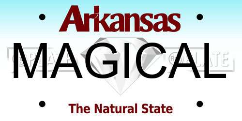 MAGICAL Arkansas License Plate