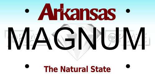 MAGNUM Arkansas License Plate