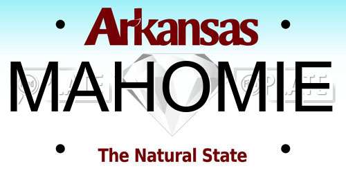 MAHOMIE Arkansas License Plate