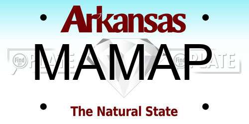 MAMAP Arkansas License Plate