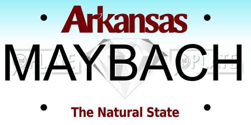 MAYBACH Arkansas License Plate