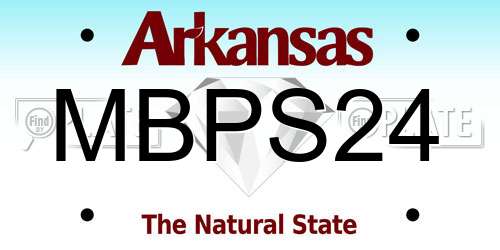 MBPS24 Arkansas License Plate