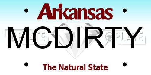 MCDIRTY Arkansas License Plate
