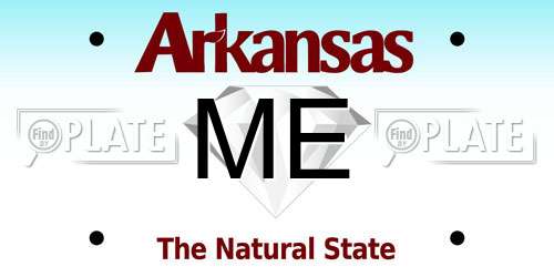 ME Arkansas License Plate