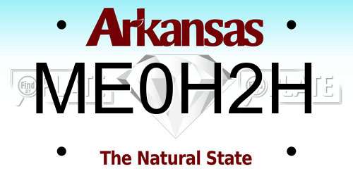 ME0H2H Arkansas License Plate