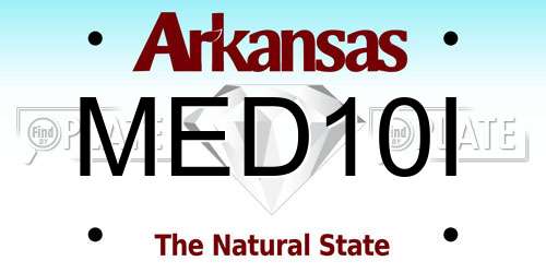 MED10I Arkansas License Plate