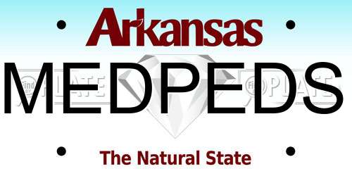 MEDPEDS Arkansas License Plate
