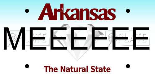MEEEEEE Arkansas License Plate